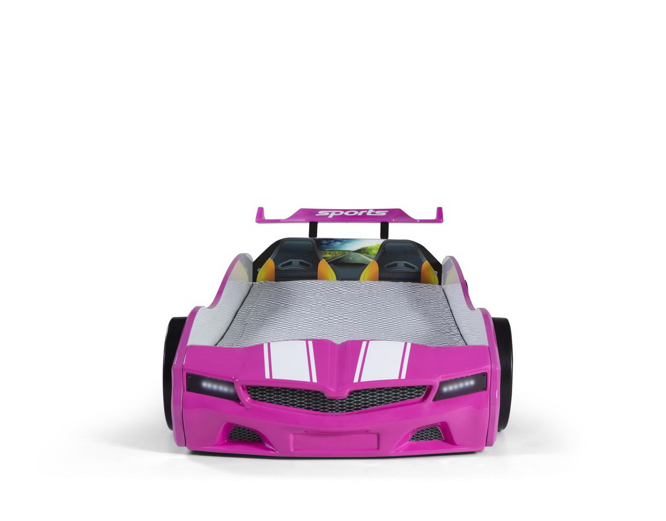 Kinder Autobett Bumer SPX Pink mit LED Scheinwerfer